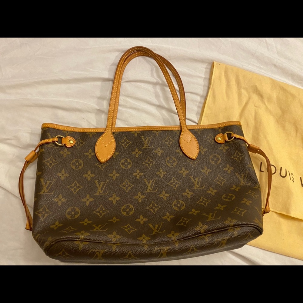 Auth. LOUIS VUITTON Monogram Never full PM bag